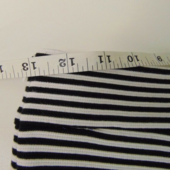 Express Black and White Striped Skirt - Picture 8 of 8